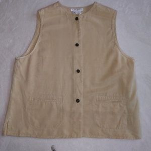 CHAUS sports vest sz.14 100% tencel